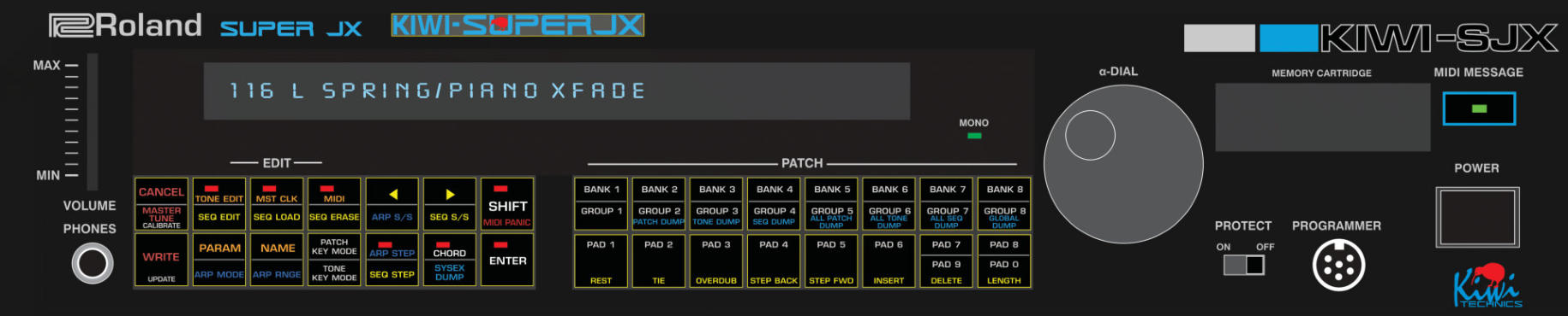 Kiwi-SJX Upgrade for the Roland JX-10 or MKS-70