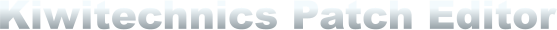 Kiwitechnics Patch Editor